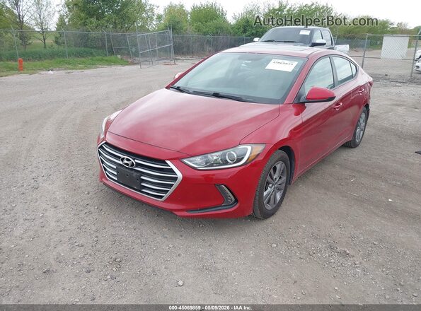 KMHD84LF2HU245688 2017 HYUNDAI ELANTRA Red 