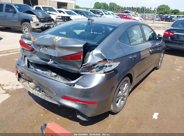KMHD84LF2JU607976 2018 HYUNDAI ELANTRA Silver Trasero derecho