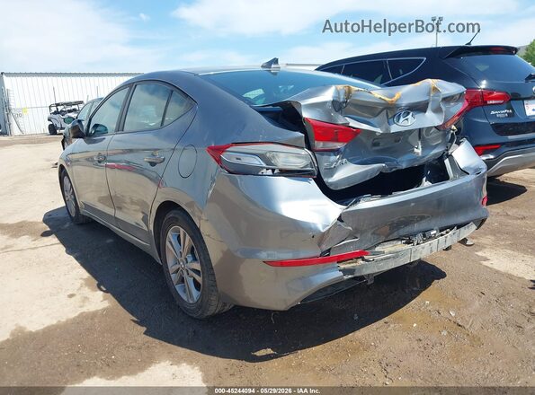 KMHD84LF2JU607976 2018 HYUNDAI ELANTRA Silver Trasero izquierdo