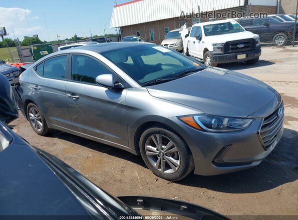 KMHD84LF2JU607976 2018 HYUNDAI ELANTRA Silver Vista interior de 360 grados