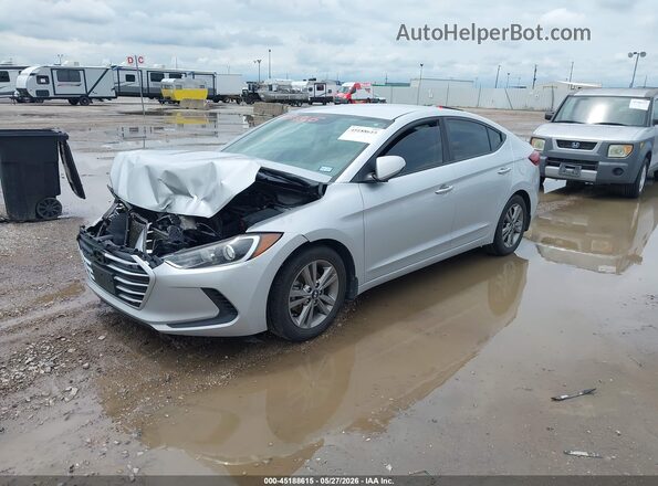 KMHD84LF2JU661147 2018 HYUNDAI ELANTRA Silver Front left