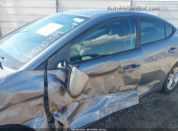 KMHD84LF2KU818922 2019 HYUNDAI ELANTRA Gray Widok z przodu