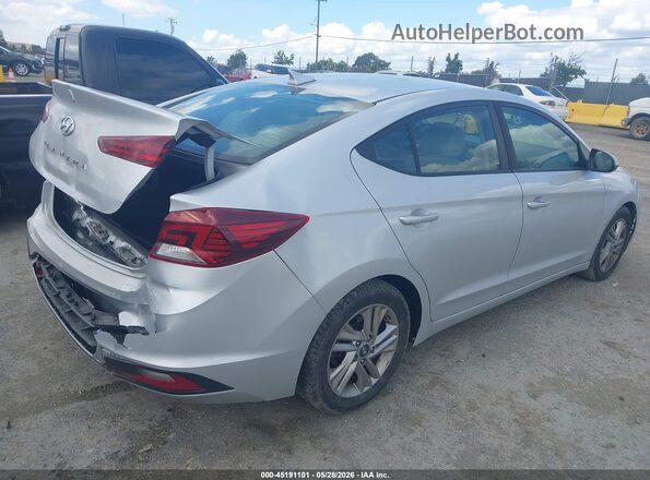 KMHD84LF2KU886931 2019 HYUNDAI ELANTRA Серебряный Задняя правая четверть