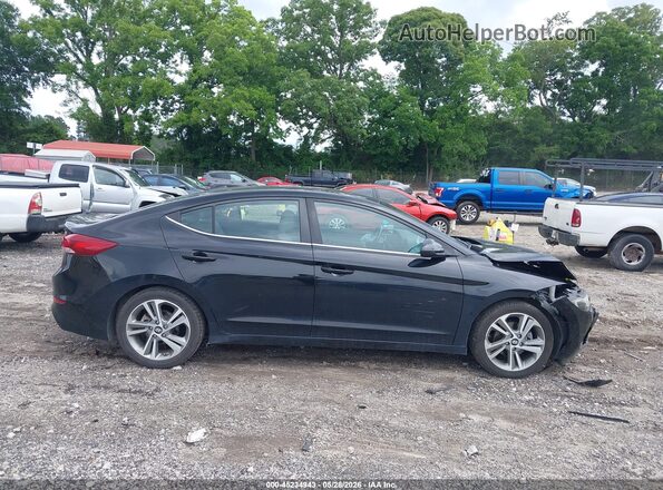 KMHD84LF3JU503139 2018 HYUNDAI ELANTRA Black Vista interior trasera