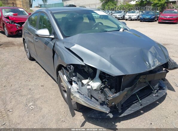 KMHD84LF3JU606805 2018 HYUNDAI ELANTRA Gray წინა ხედი