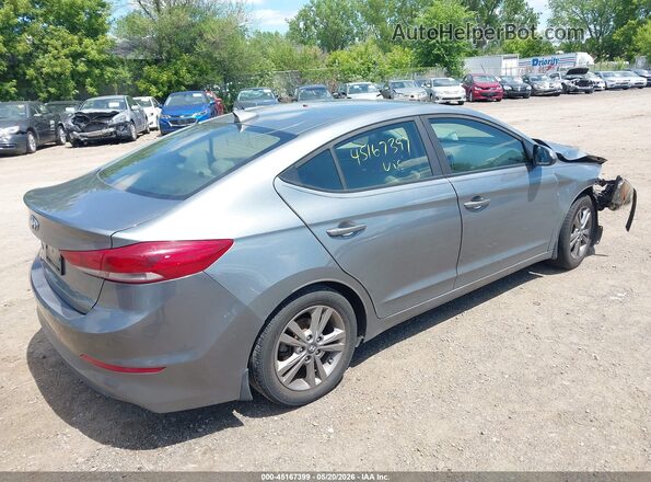 KMHD84LF3JU606805 2018 HYUNDAI ELANTRA Gray უკანა მარჯვენა