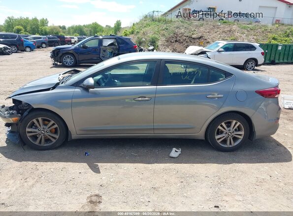 KMHD84LF3JU606805 2018 HYUNDAI ELANTRA Gray უკანა სალონის ხედი