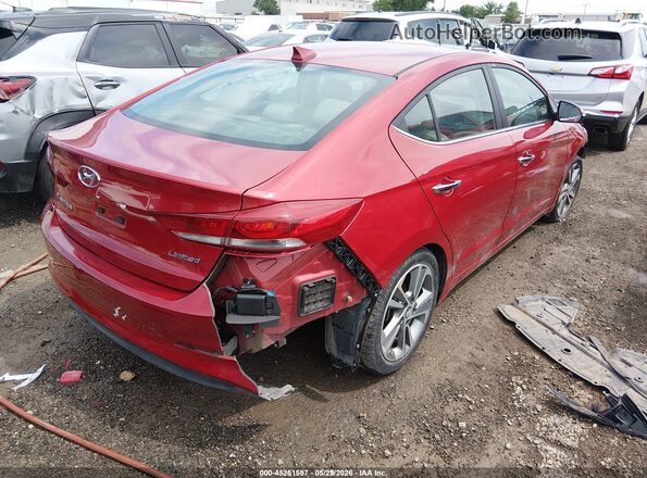 KMHD84LF4HU116738 2017 HYUNDAI ELANTRA Red Rear right
