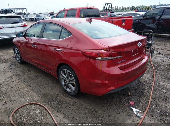 KMHD84LF4HU116738 2017 HYUNDAI ELANTRA Red Rear left