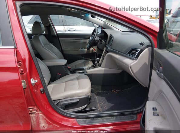 KMHD84LF4HU116738 2017 HYUNDAI ELANTRA Red Front interior view