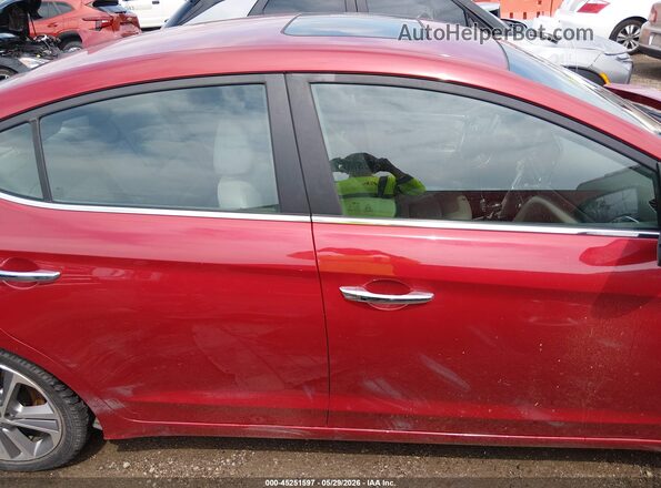KMHD84LF4HU116738 2017 HYUNDAI ELANTRA Red 360 interior view
