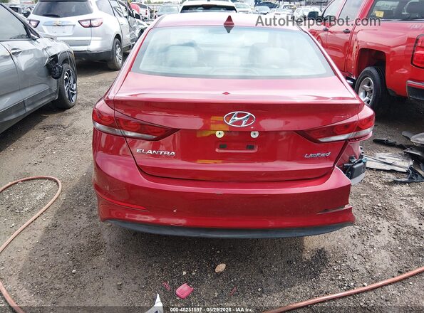 KMHD84LF4HU116738 2017 HYUNDAI ELANTRA Red 