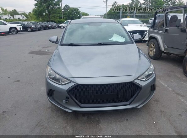 KMHD84LF4HU210411 2017 HYUNDAI ELANTRA Gray ხელსაწყოთა პანელის ხედი