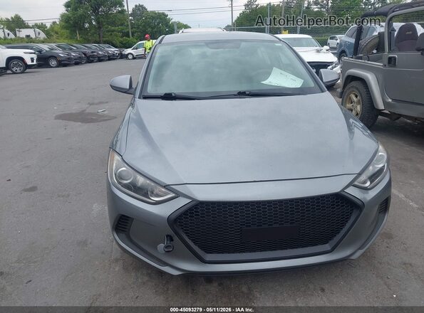 KMHD84LF4HU210411 2017 HYUNDAI ELANTRA Gray წინა ხედი
