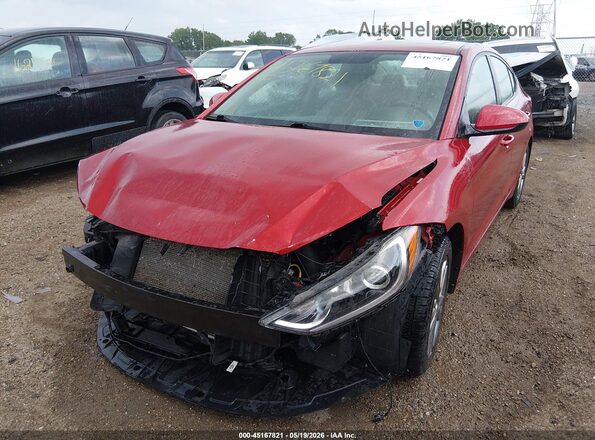 KMHD84LF4HU245739 2017 HYUNDAI ELANTRA Red Front left