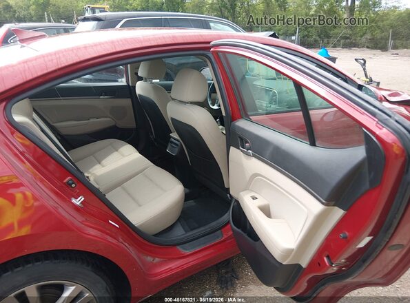 KMHD84LF4HU245739 2017 HYUNDAI ELANTRA Red VIN sticker view