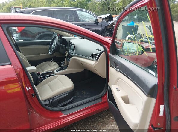 KMHD84LF4HU245739 2017 HYUNDAI ELANTRA Red Front interior view