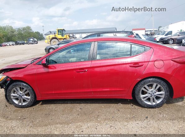KMHD84LF4HU245739 2017 HYUNDAI ELANTRA Red 