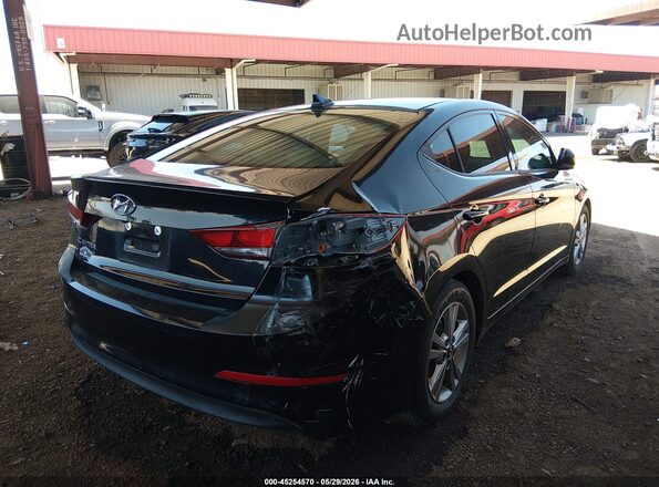 KMHD84LF4JU611589 2018 HYUNDAI ELANTRA Black წინა ხედი