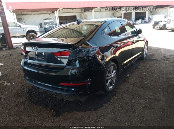 KMHD84LF4JU611589 2018 HYUNDAI ELANTRA Black უკანა მარჯვენა