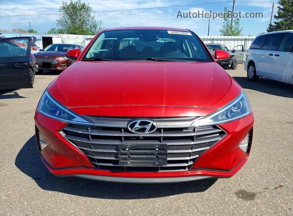 KMHD84LF4KU859911 2019 HYUNDAI ELANTRA Red 