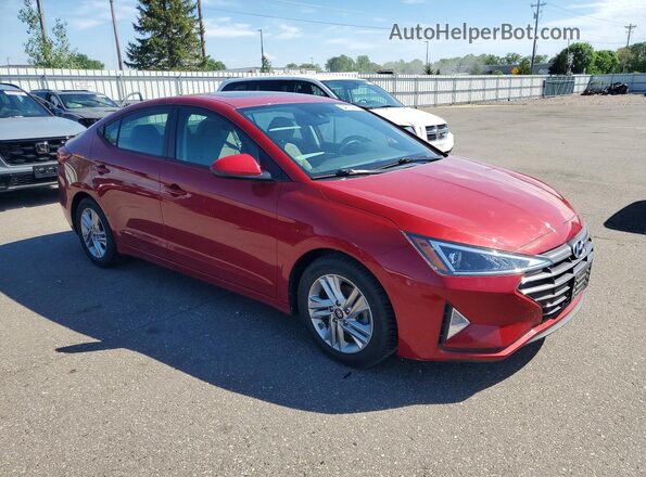 KMHD84LF4KU859911 2019 HYUNDAI ELANTRA Red 