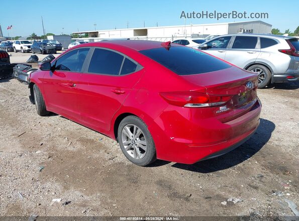 KMHD84LF5HU196695 2017 HYUNDAI ELANTRA Red Tył lewy