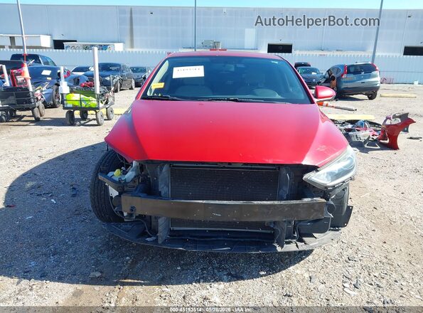 KMHD84LF5HU196695 2017 HYUNDAI ELANTRA Red Widok wnętrza z tyłu