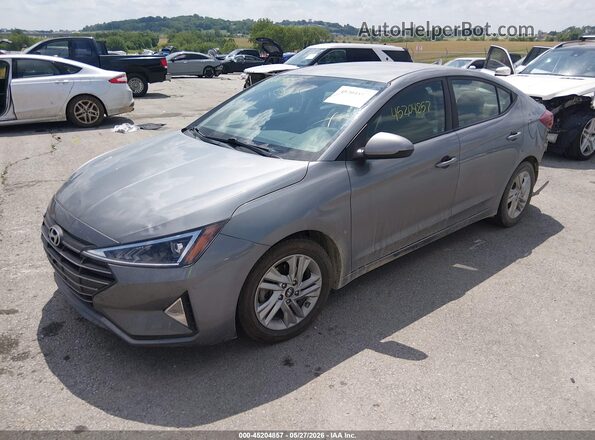 KMHD84LF5KU769098 2019 HYUNDAI ELANTRA Black Առջևի ձախ երեք քառորդ տեսարան