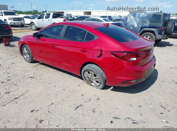 KMHD84LF5KU772597 2019 HYUNDAI ELANTRA Red Задня ліва чверть