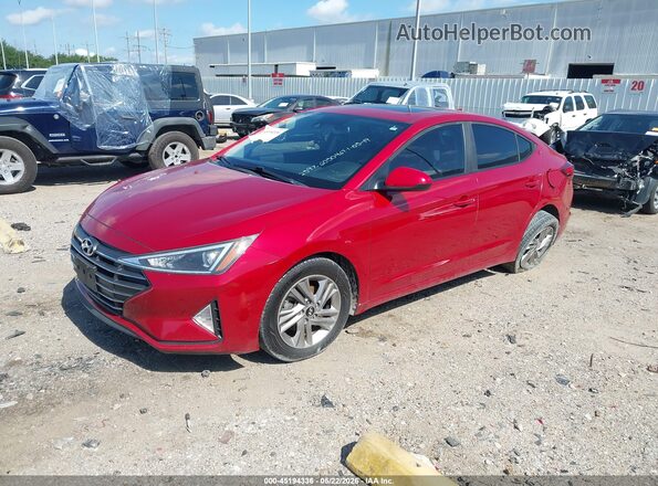 KMHD84LF5KU772597 2019 HYUNDAI ELANTRA Red Передня ліва чверть