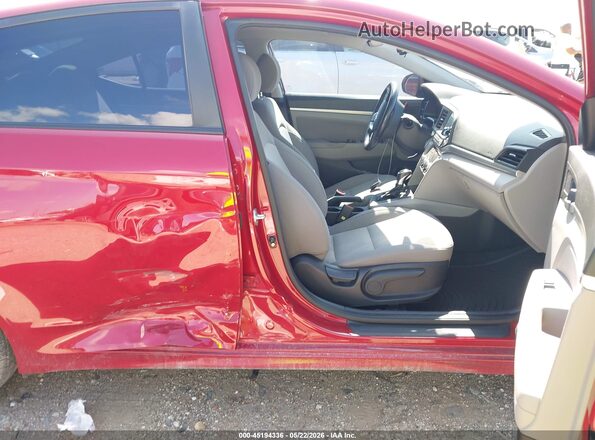 KMHD84LF5KU772597 2019 HYUNDAI ELANTRA Red Вид салону спереду