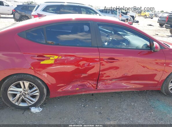 KMHD84LF5KU772597 2019 HYUNDAI ELANTRA Red Вид спереду