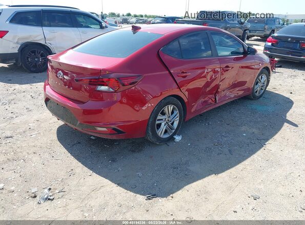 KMHD84LF5KU772597 2019 HYUNDAI ELANTRA Red Задня права чверть