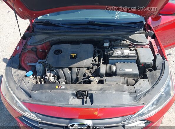 KMHD84LF5KU772597 2019 HYUNDAI ELANTRA Red Вид ззаду
