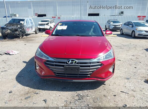 KMHD84LF5KU772597 2019 HYUNDAI ELANTRA Red Вид щитка приладів