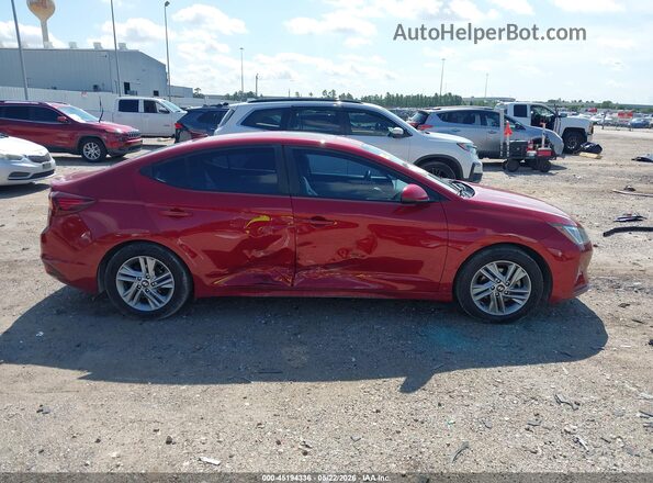 KMHD84LF5KU772597 2019 HYUNDAI ELANTRA Red Вид задньої частини салону