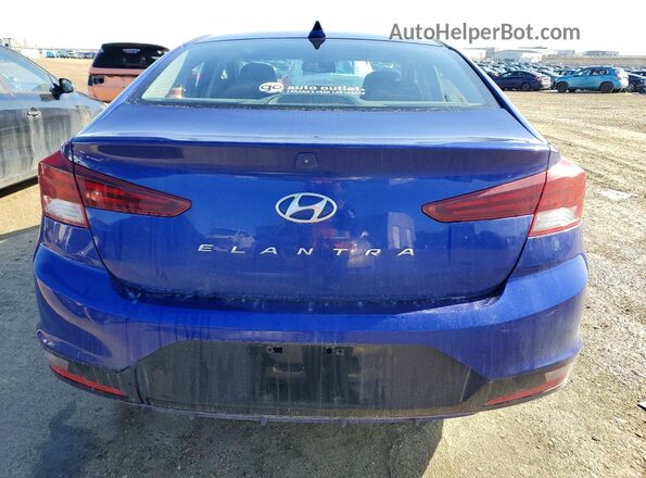 KMHD84LF5KU871209 2019 HYUNDAI ELANTRA Синий Вид сзади