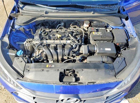 KMHD84LF5KU871209 2019 HYUNDAI ELANTRA Синий Вид задней части салона
