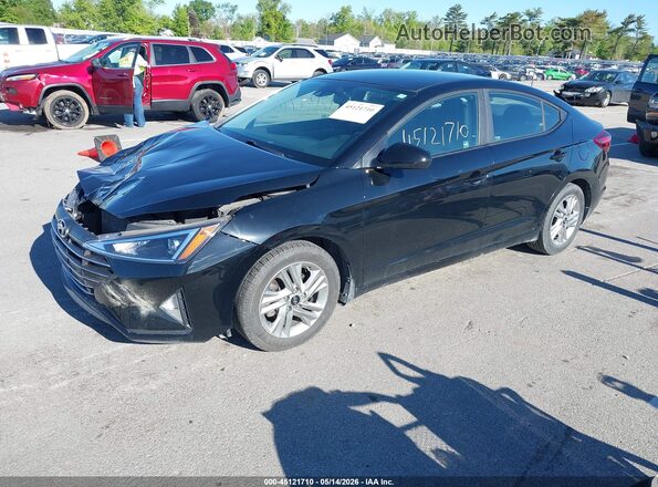 KMHD84LF5LU040777 2020 HYUNDAI ELANTRA Черный Передняя левая четверть