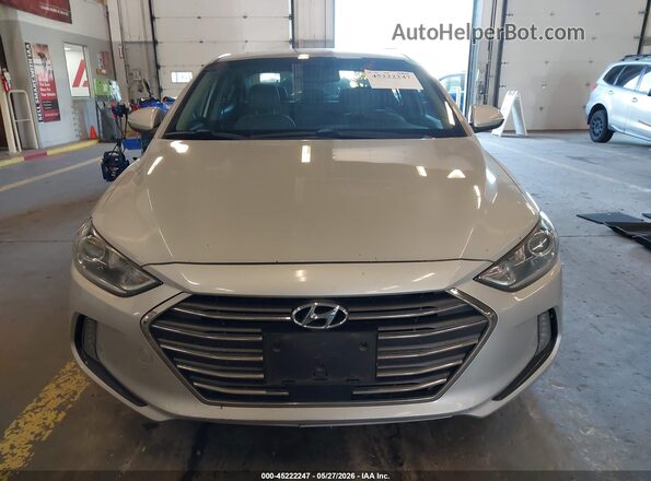 KMHD84LF6HU153547 2017 HYUNDAI ELANTRA Silver Vista del cuadro de instrumentos