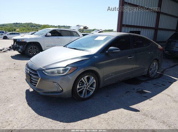 KMHD84LF6HU174544 2017 HYUNDAI ELANTRA Silver Vista tres cuartos delantera izquierda