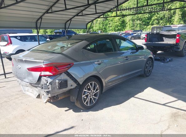 KMHD84LF6KU811391 2019 HYUNDAI ELANTRA Gray Задня права чверть