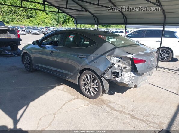 KMHD84LF6KU811391 2019 HYUNDAI ELANTRA Gray Задня ліва чверть