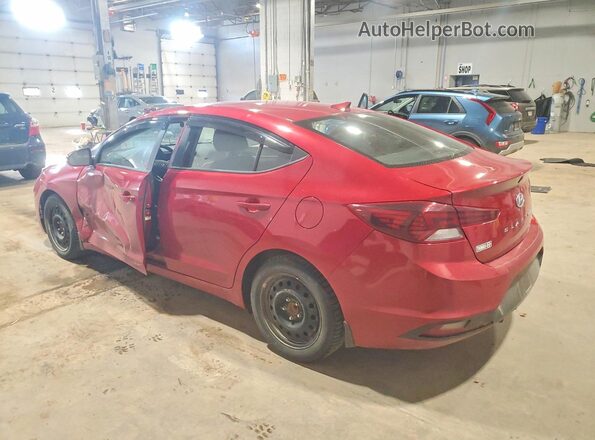 KMHD84LF6KU873339 2019 HYUNDAI ELANTRA Red Trasero izquierdo