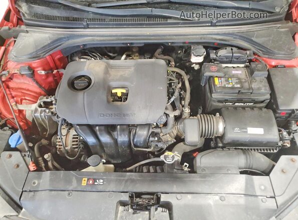 KMHD84LF6KU873339 2019 HYUNDAI ELANTRA Red Vista interior trasera