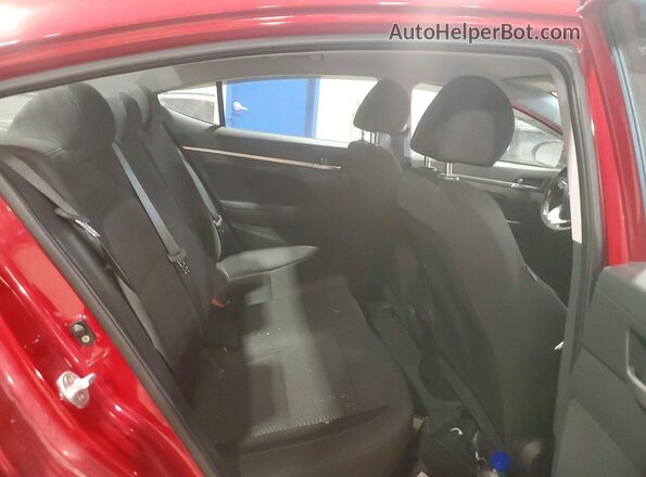 KMHD84LF6KU873339 2019 HYUNDAI ELANTRA Red Vista de los asientos traseros