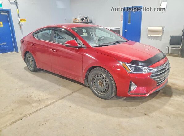 KMHD84LF6KU873339 2019 HYUNDAI ELANTRA Red Delantero derecho