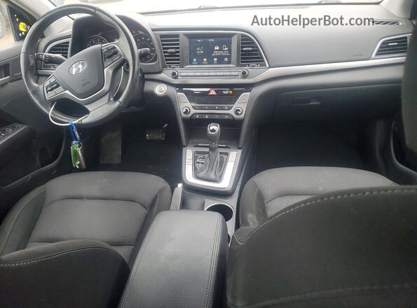KMHD84LF7HU249297 2017 HYUNDAI ELANTRA Blue Вид панелі приладів