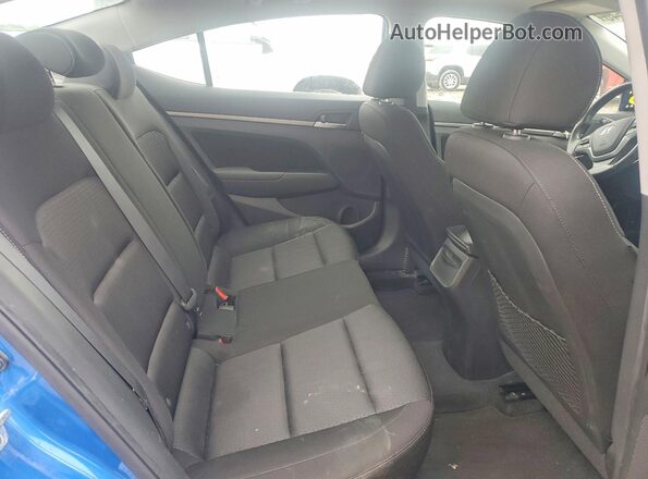 KMHD84LF7HU249297 2017 HYUNDAI ELANTRA Blue Вид задніх сидінь
